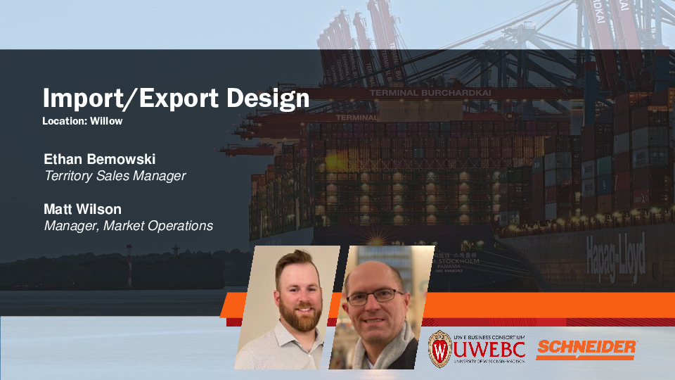 4. Schneider Presentation Slides: Import/Export Design thumbnail